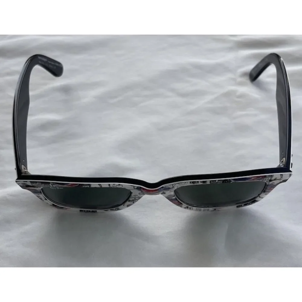 Ray-Ban Men’s Original Wayfarer Rare Special Series London Print Sunglasses RARE